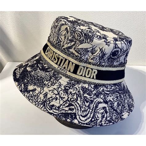 Chapéu bucket “Christian Dior COUTURE” Tecido de algodão preto